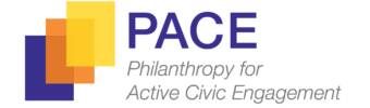 PACE logo is three boxes: purple, orange and yellow
