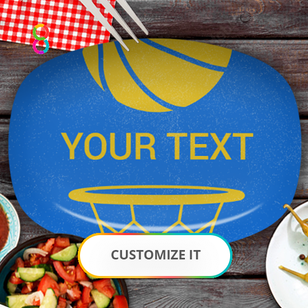 One of a Kind - Custom 10x14" Microwaveable Sports Theme Platter. GET YOURS NOW. Free with Coupon One of a Kind - Custom 10x14" Microwaveable Sports Theme Platter. GET YOURS NOW. Free with Coupon